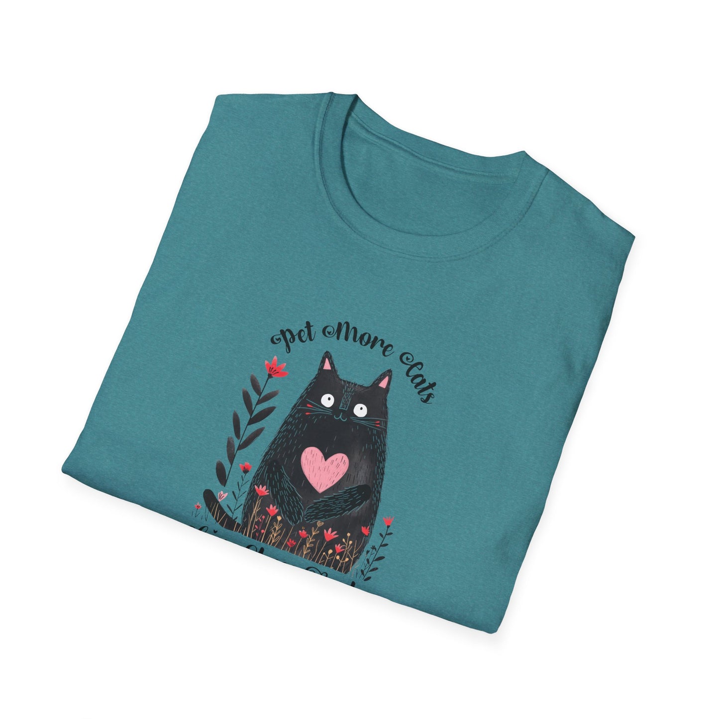 Pet More Cats Give Less F*cks Unisex T-Shirt