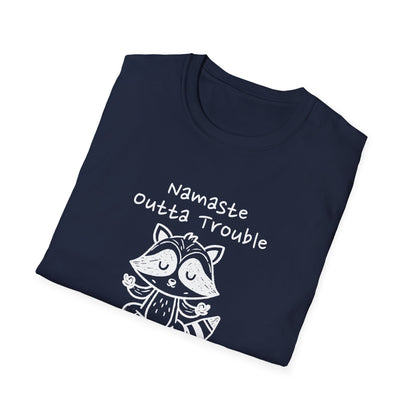 Namaste Outta Trouble Unisex Graphic T-Shirt