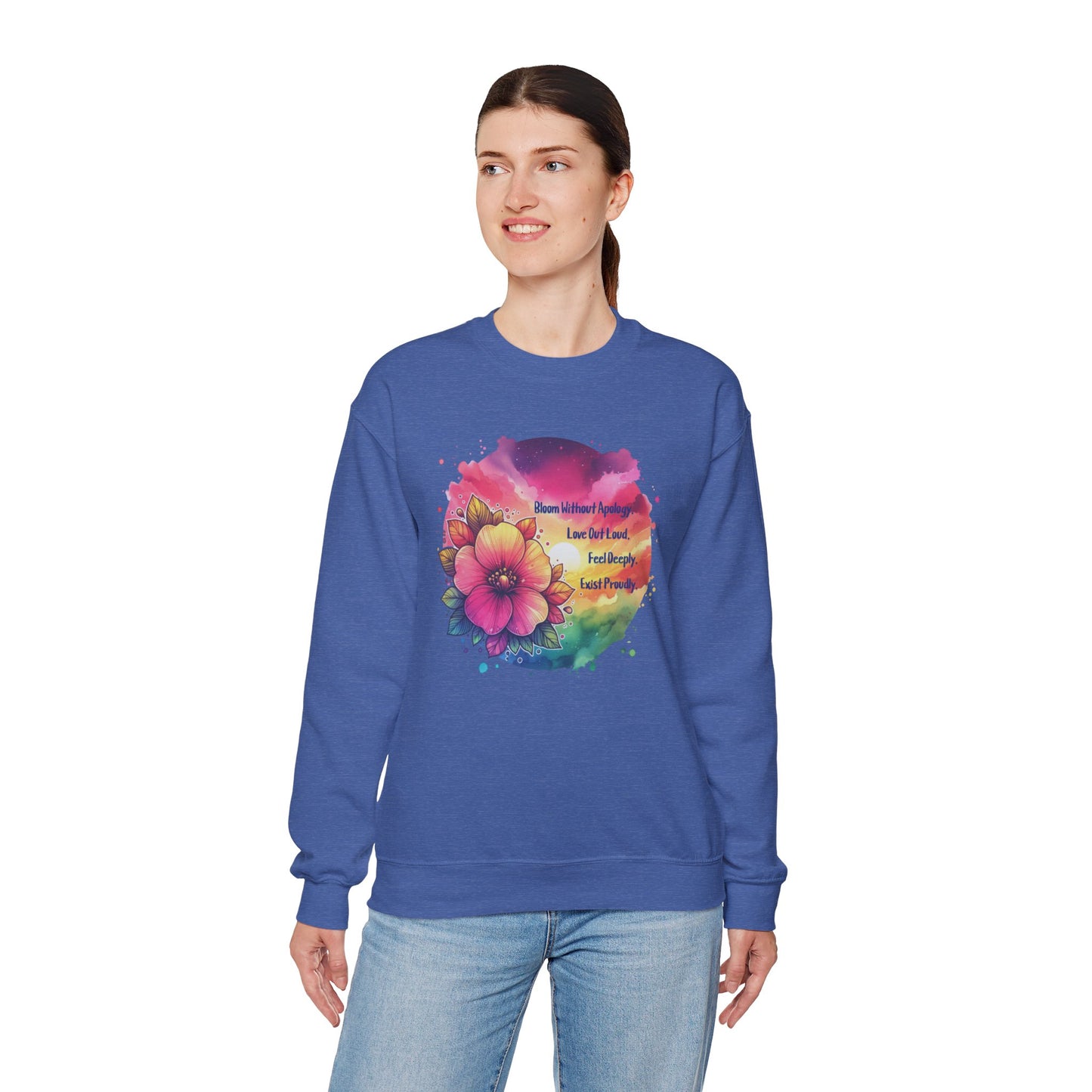 Bloom Without Apology Unisex Crewneck Sweatshirt