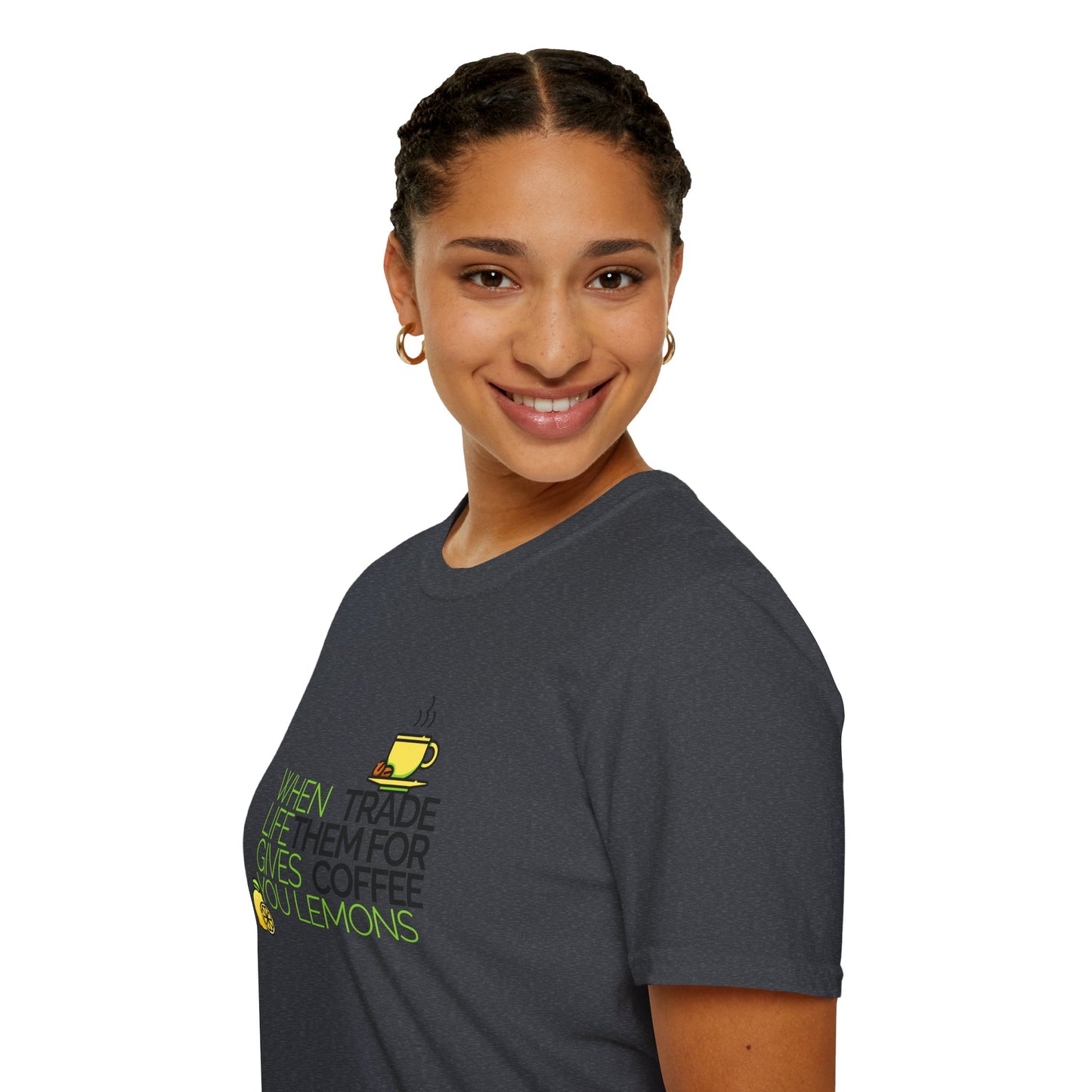 Trade Lemons for Coffee Unisex Graphic T-Shirt