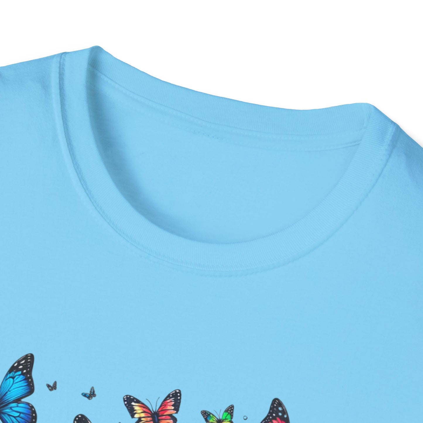 Colorful Butterfly Cluster Unisex Graphic T-Shirt