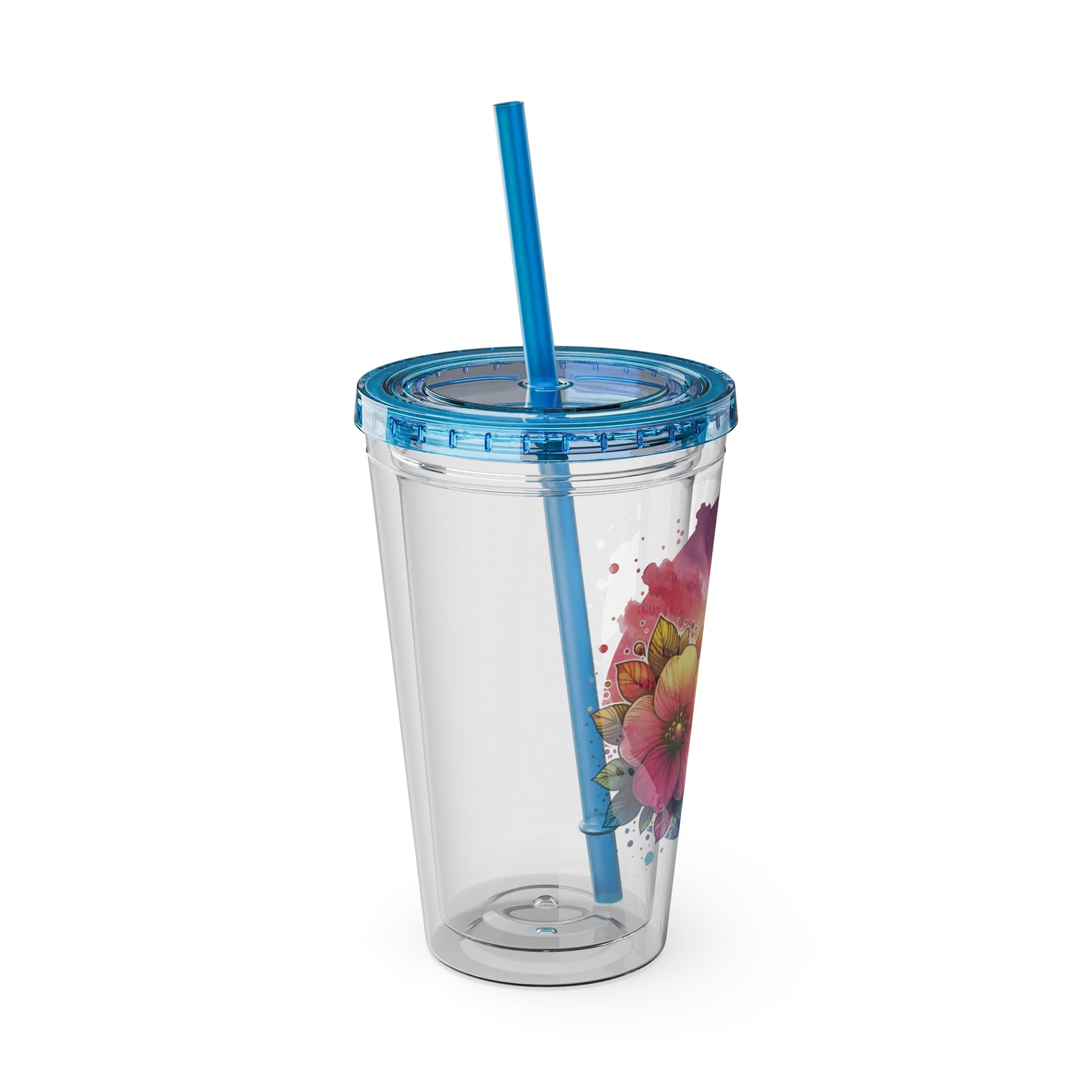 Bloom Without Apology 16oz. Insulated Tumbler with Straw