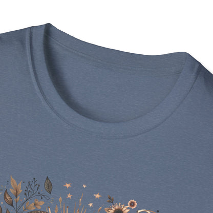 Boho Floral Moon Unisex Graphic T-Shirt