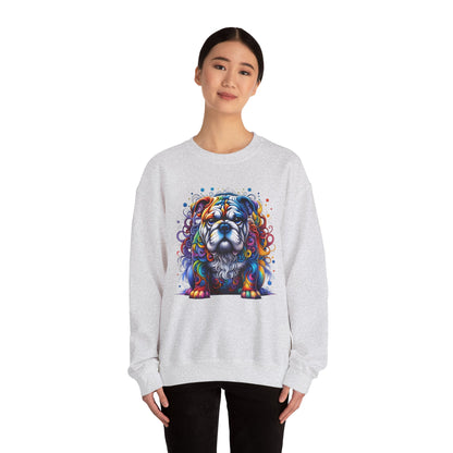 Colorful Bulldog Unisex Crewneck Sweatshirt