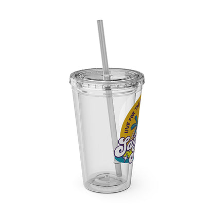 Live for the Sunshine 16oz Insulated Tumbler with Straw