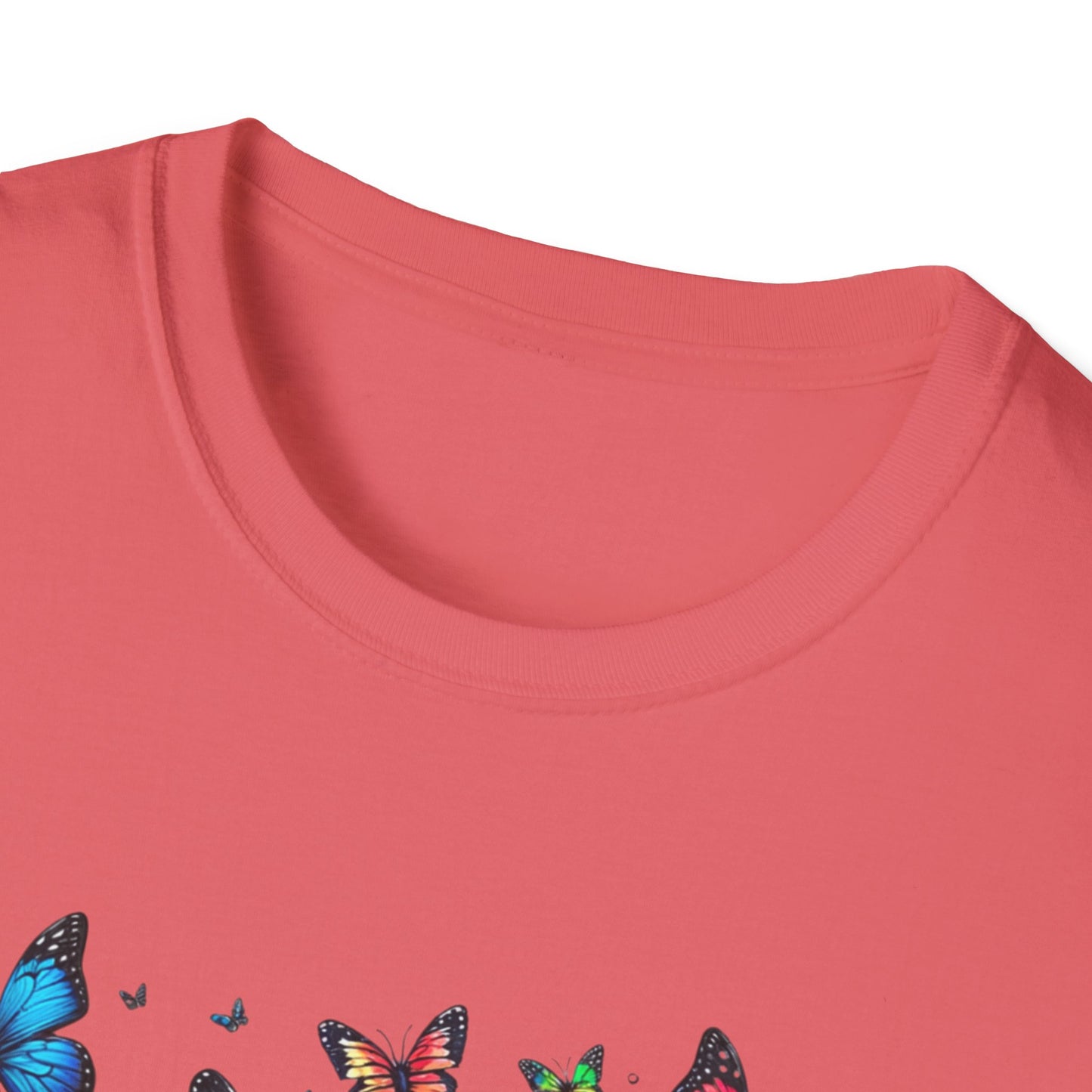 Colorful Butterfly Cluster Unisex Graphic T-Shirt