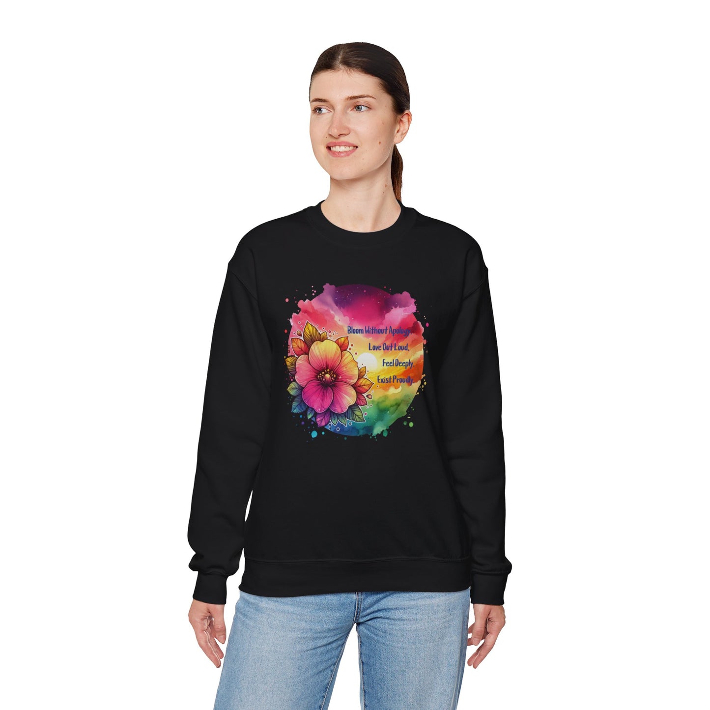 Bloom Without Apology Unisex Crewneck Sweatshirt