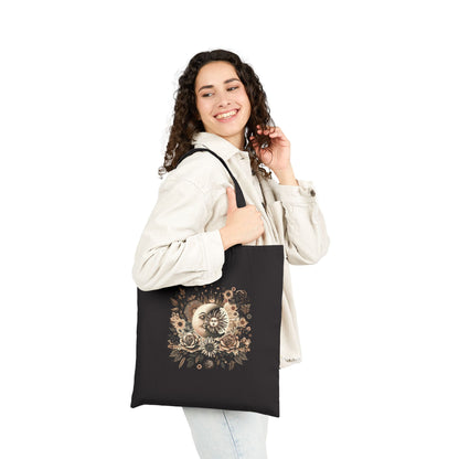 Celestial Bloom Cotton Canvas Tote Bag