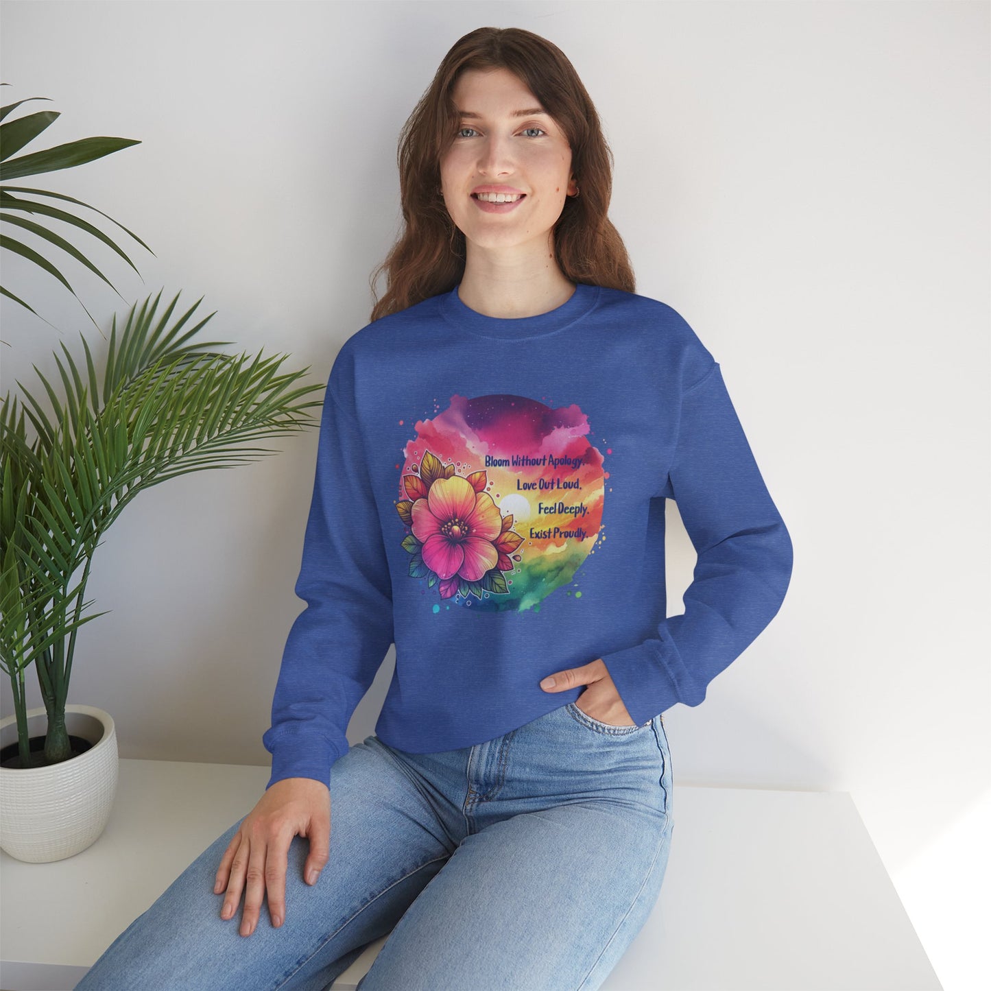 Bloom Without Apology Unisex Crewneck Sweatshirt