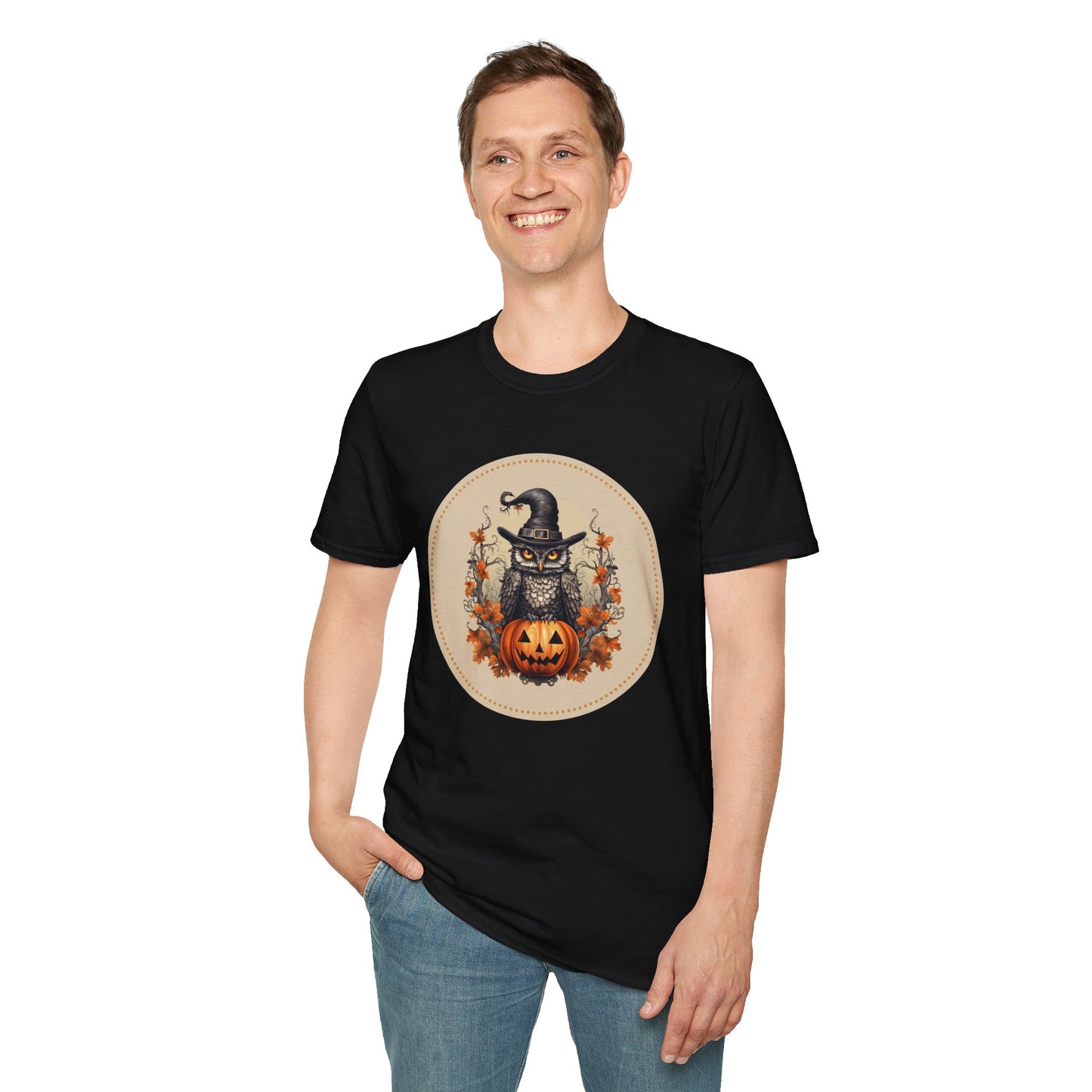 Halloween Owl Unisex Graphic T-Shirt