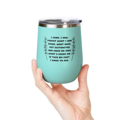 Scatterbrain 12oz Insulated Wine Tumbler