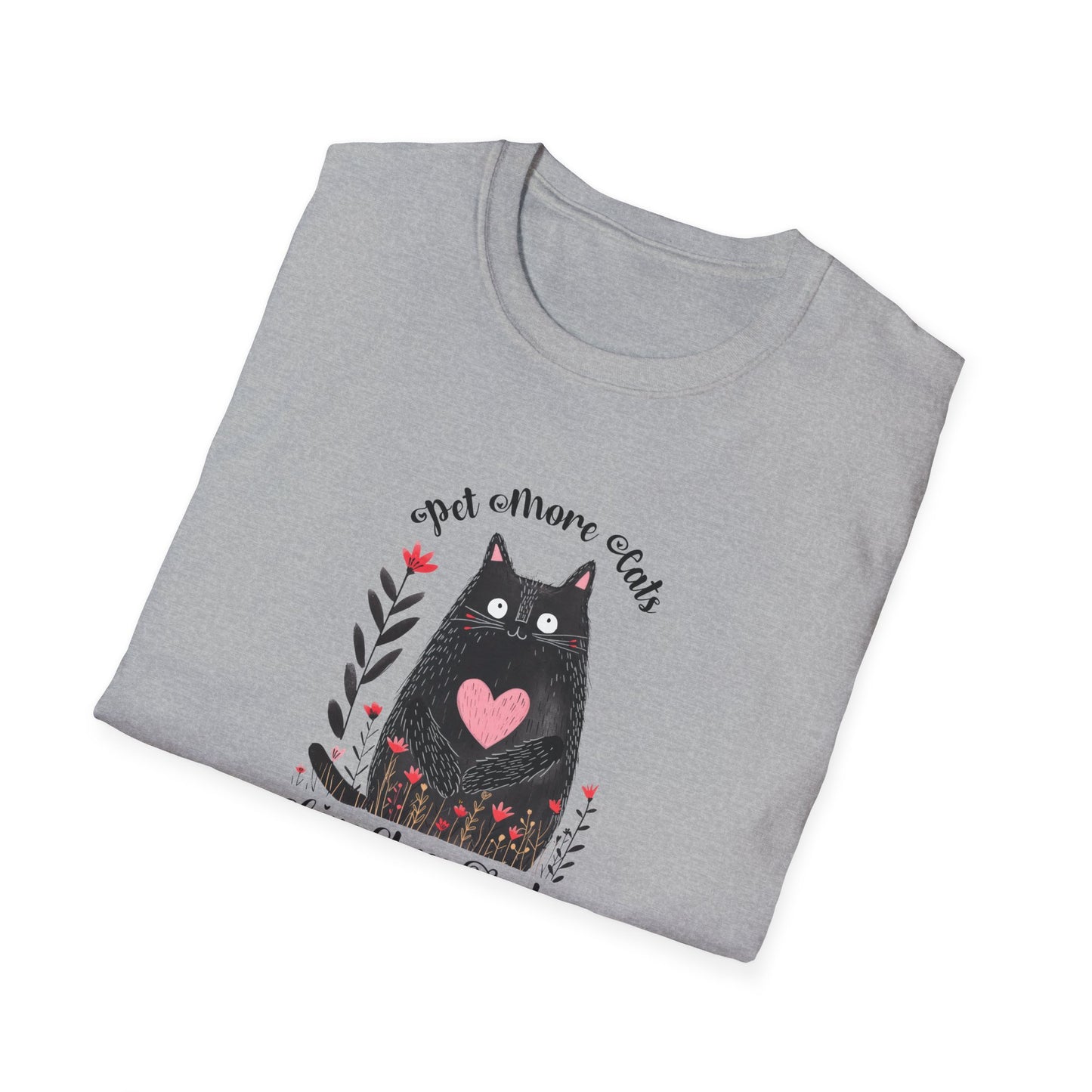 Pet More Cats Give Less F*cks Unisex T-Shirt