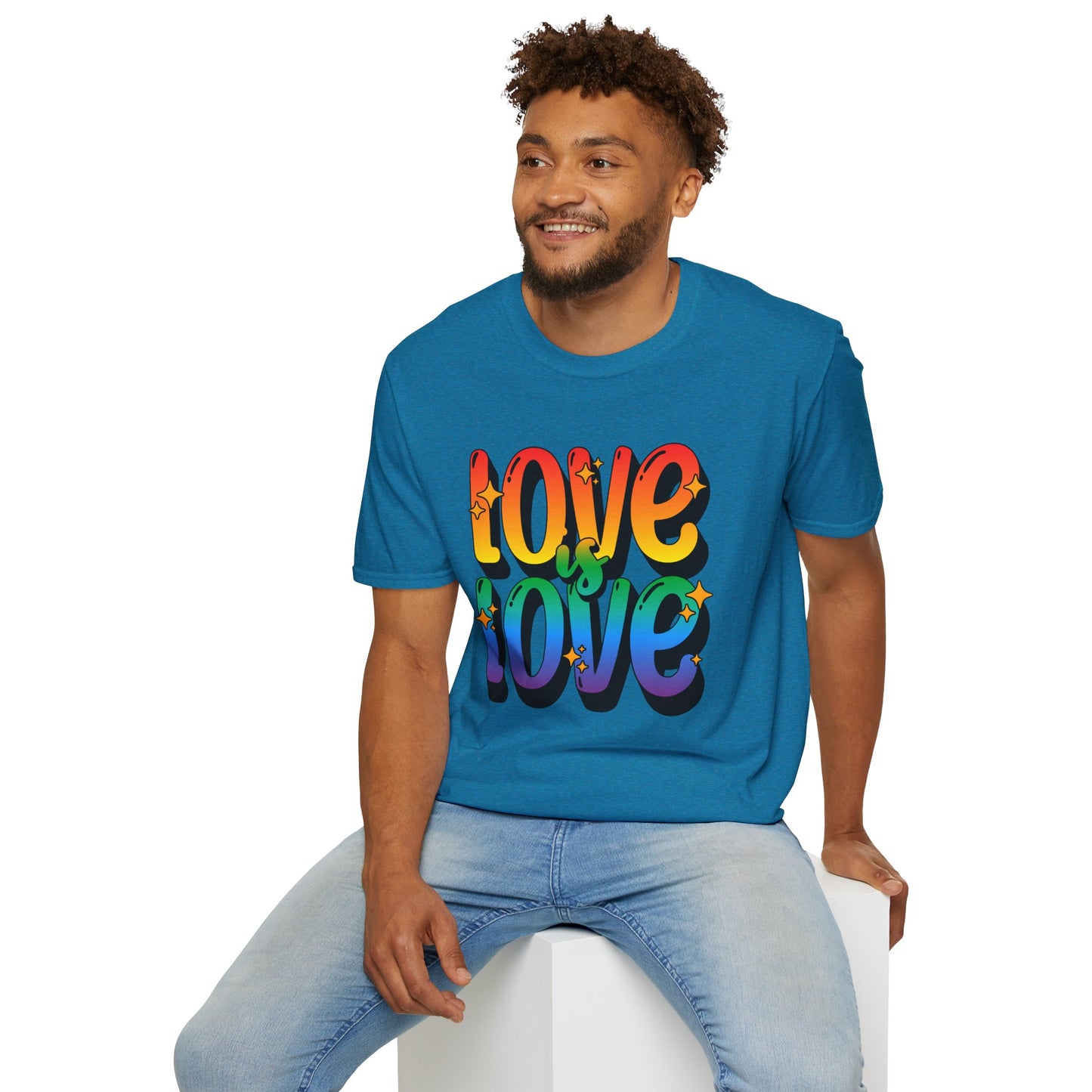 Love is Love Rainbow Unisex Graphic T-Shirt