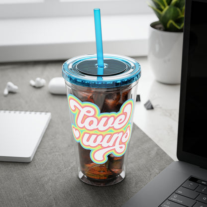 Love Wins 16oz. Insulated Tumbler with Straw