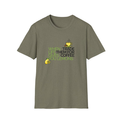 Trade Lemons for Coffee Unisex Graphic T-Shirt