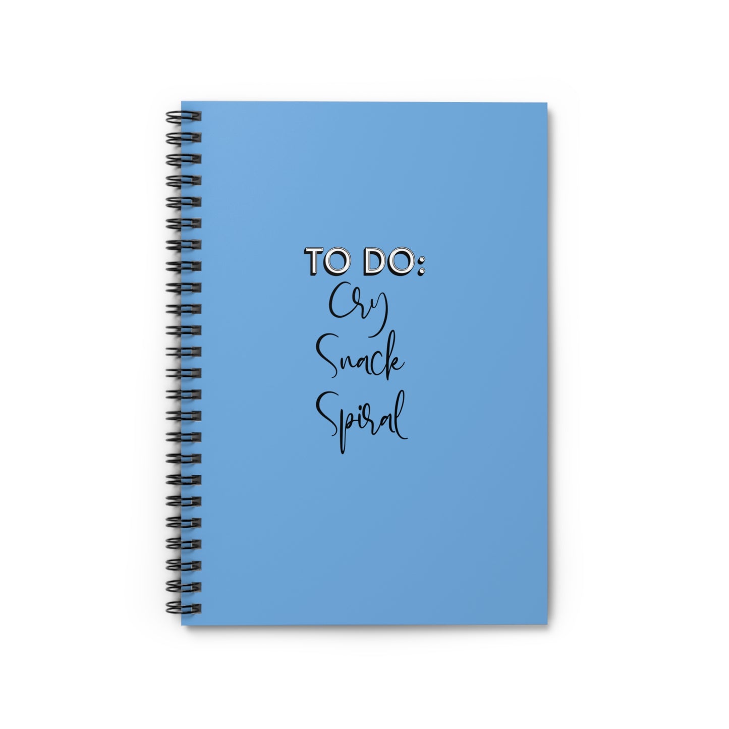'To Do: Cry, Snack, Spiral' Journal Notebook