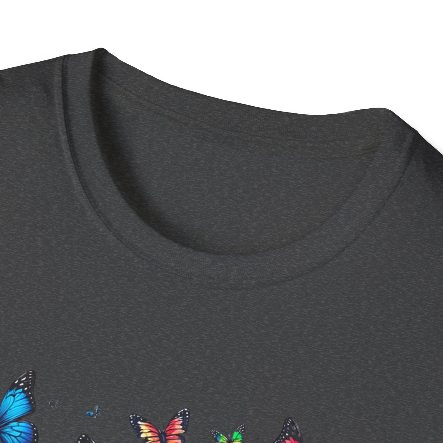 Colorful Butterfly Cluster Unisex Graphic T-Shirt