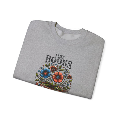 Books More Than People Crewneck Sweatshirt