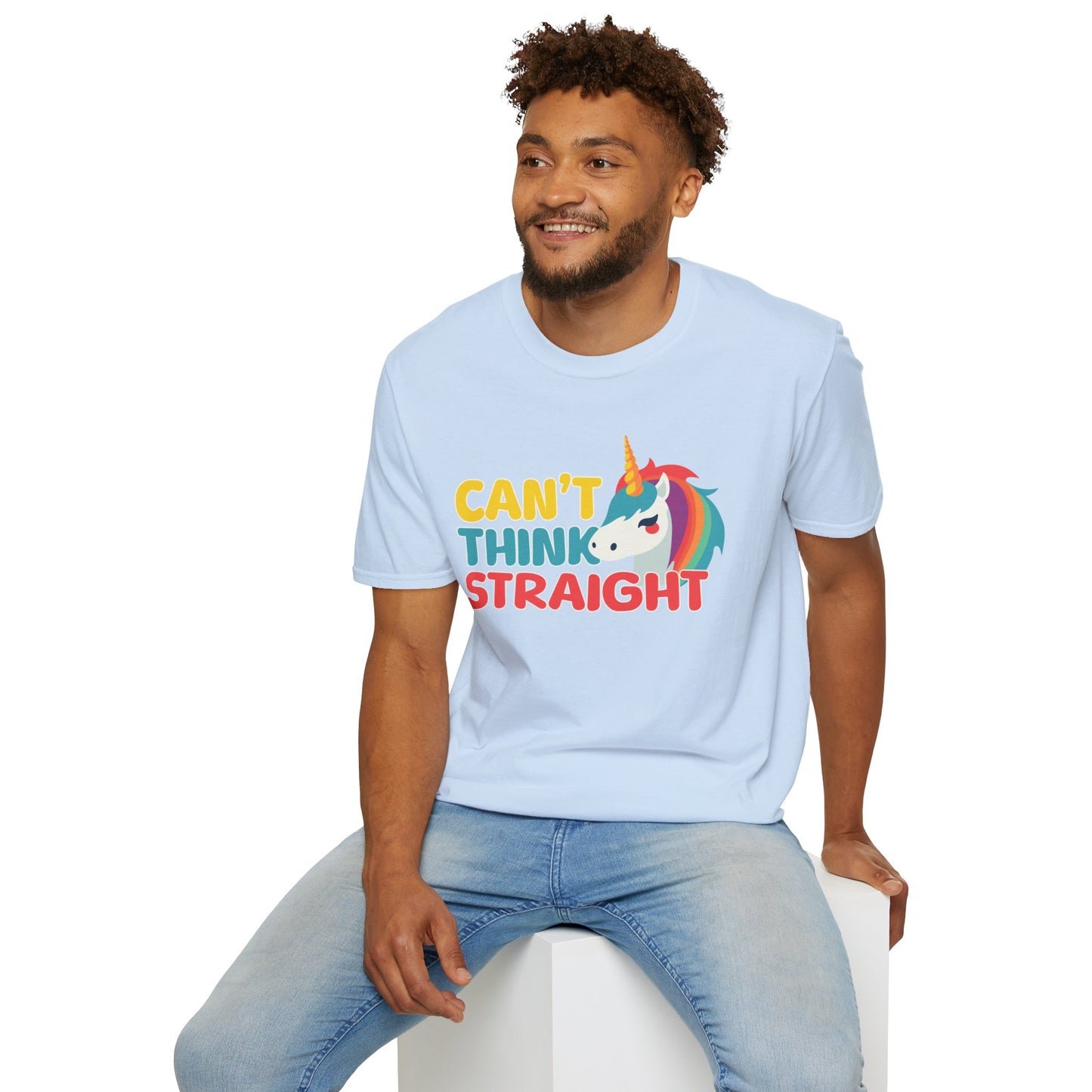 Unicorn Can't Think Straight Unisex Graphic T-Shirt