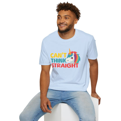 Unicorn Can't Think Straight Unisex Graphic T-Shirt