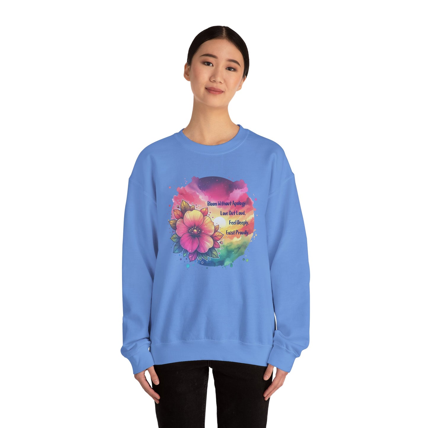 Bloom Without Apology Unisex Crewneck Sweatshirt