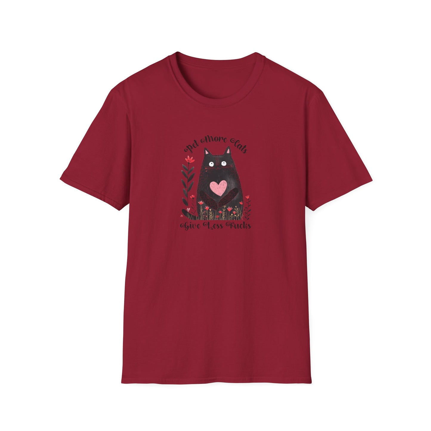 Pet More Cats Give Less F*cks Unisex T-Shirt