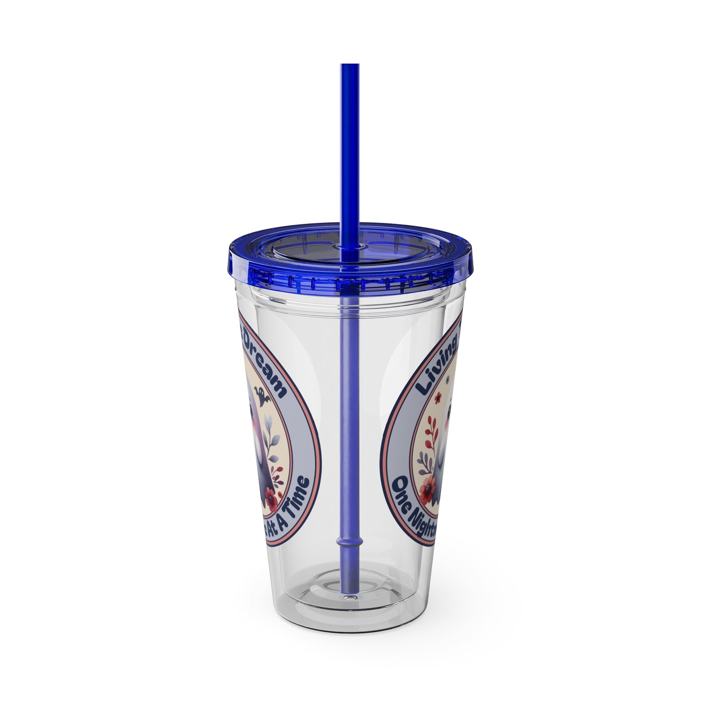 Living the Dream 16oz Insulated Tumbler with Straw