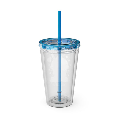 90% Sugar 16oz Insulated Tumbler with Straw