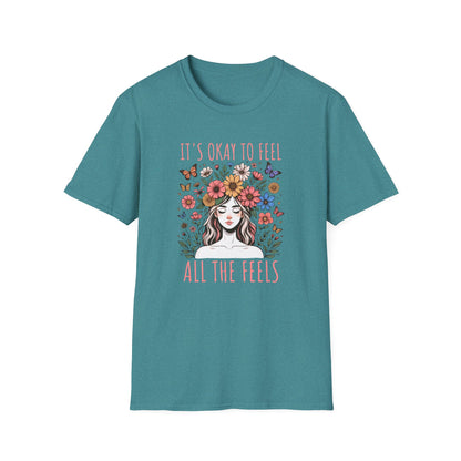 It's Okay to Feel All the Feels Unisex Graphic T-Shirt