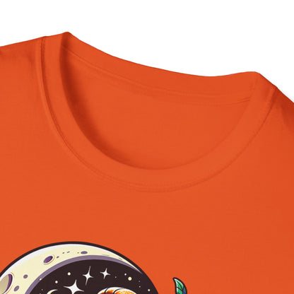 Spooky Coffee Skeleton Unisex Graphic T-Shirt