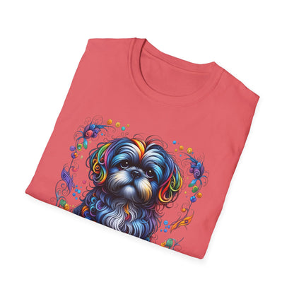 Colorful Shih Tzu Unisex Graphic T-Shirt
