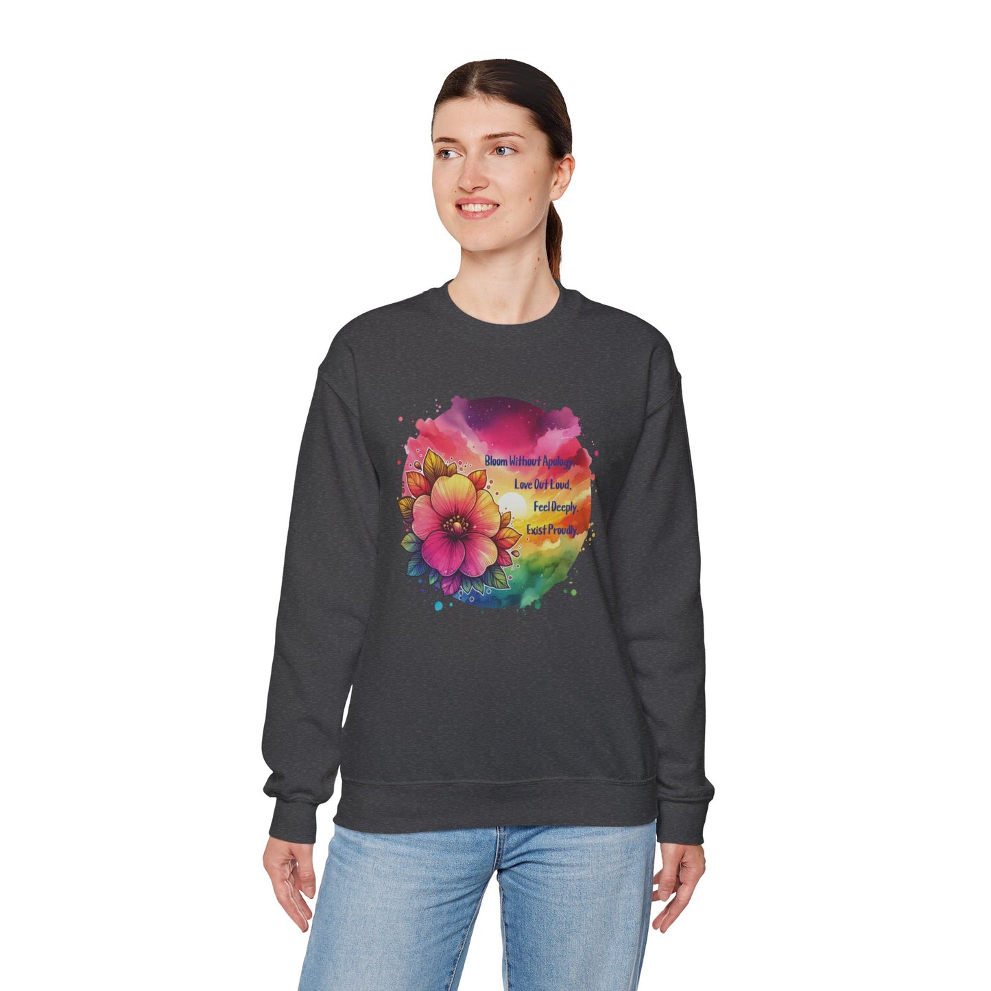 Bloom Without Apology Unisex Crewneck Sweatshirt