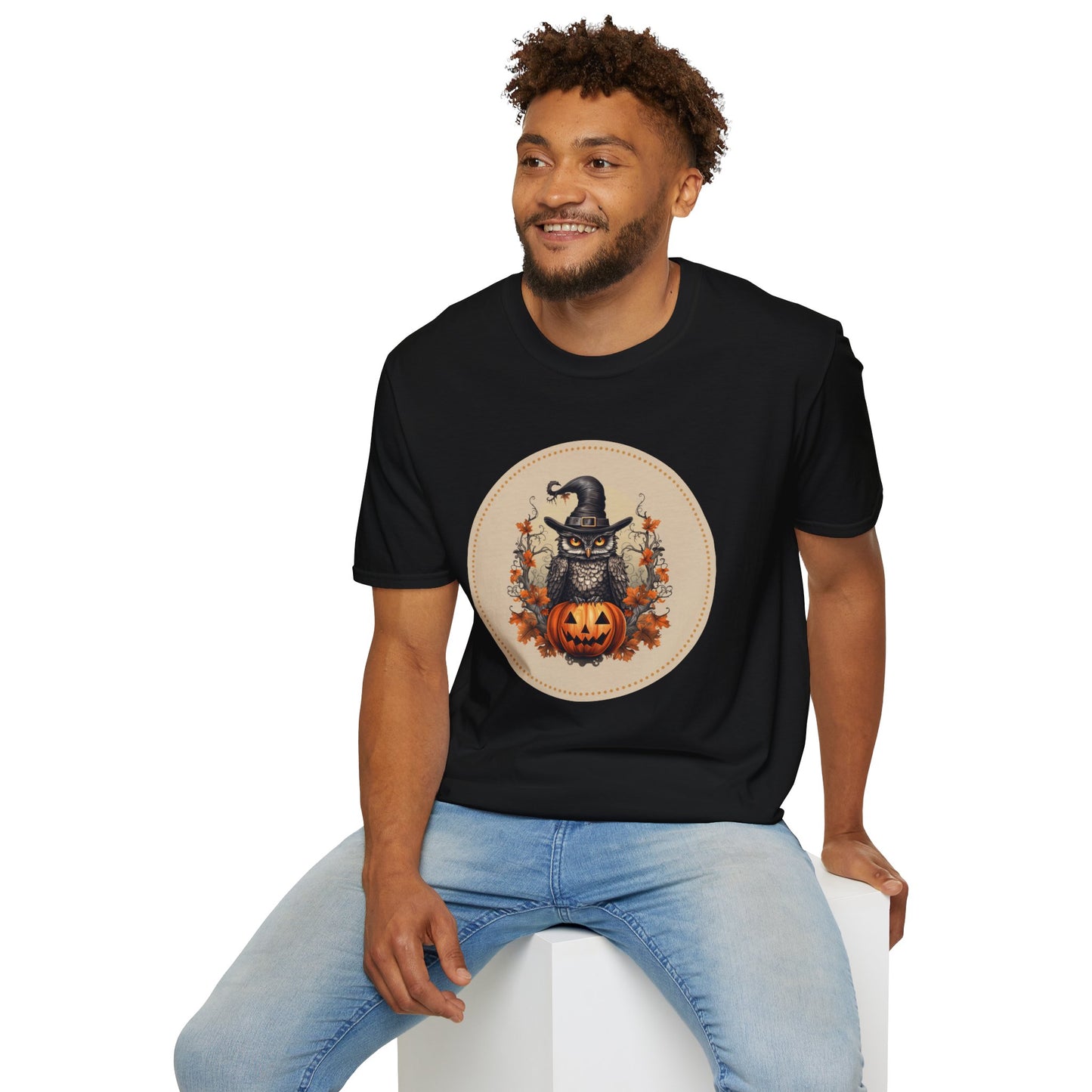 Halloween Owl Unisex Graphic T-Shirt