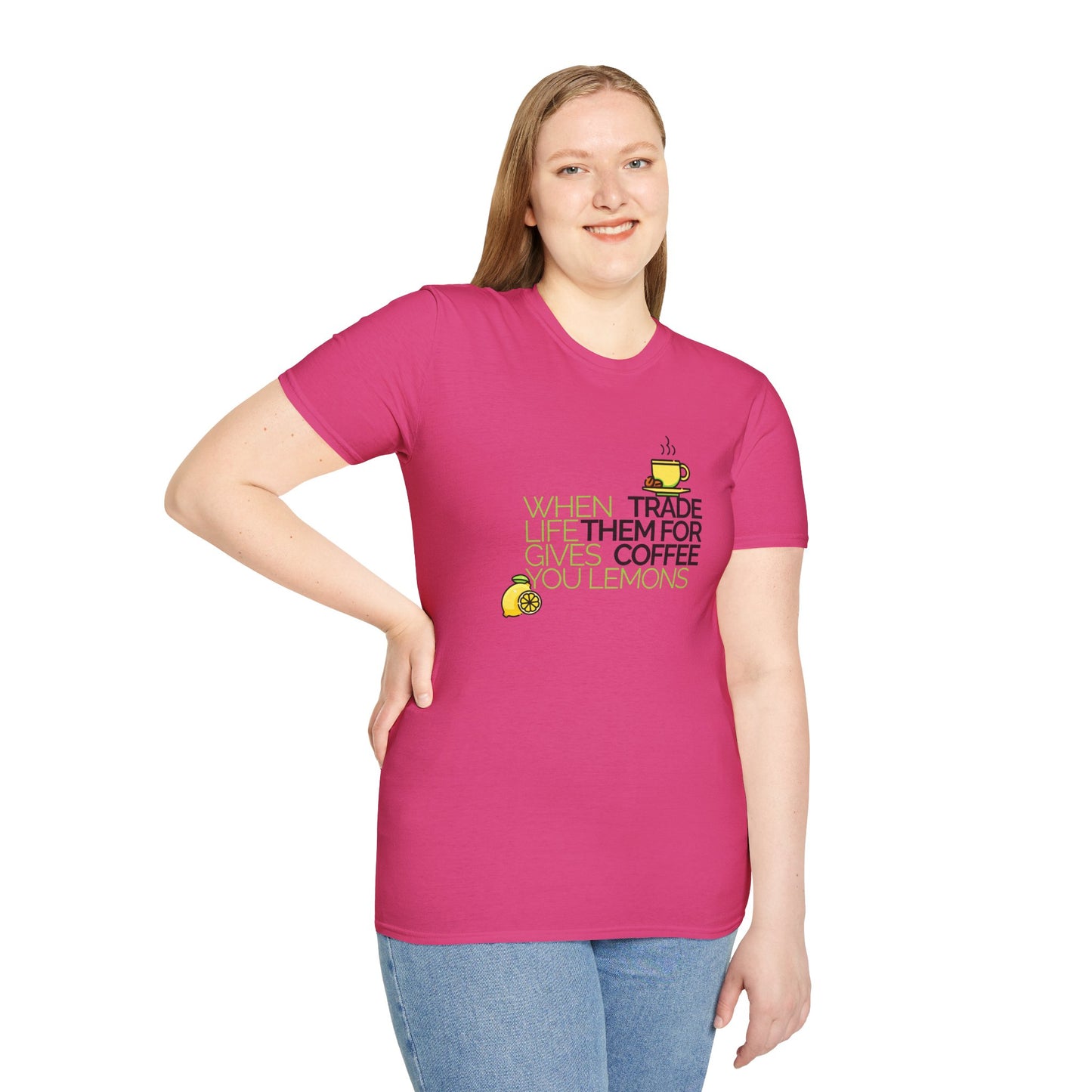 Trade Lemons for Coffee Unisex Graphic T-Shirt