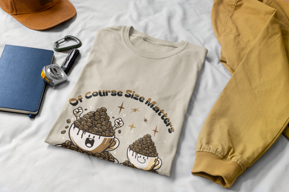 Of Course Size Matters Coffee Unisex Graphic T-Shirt