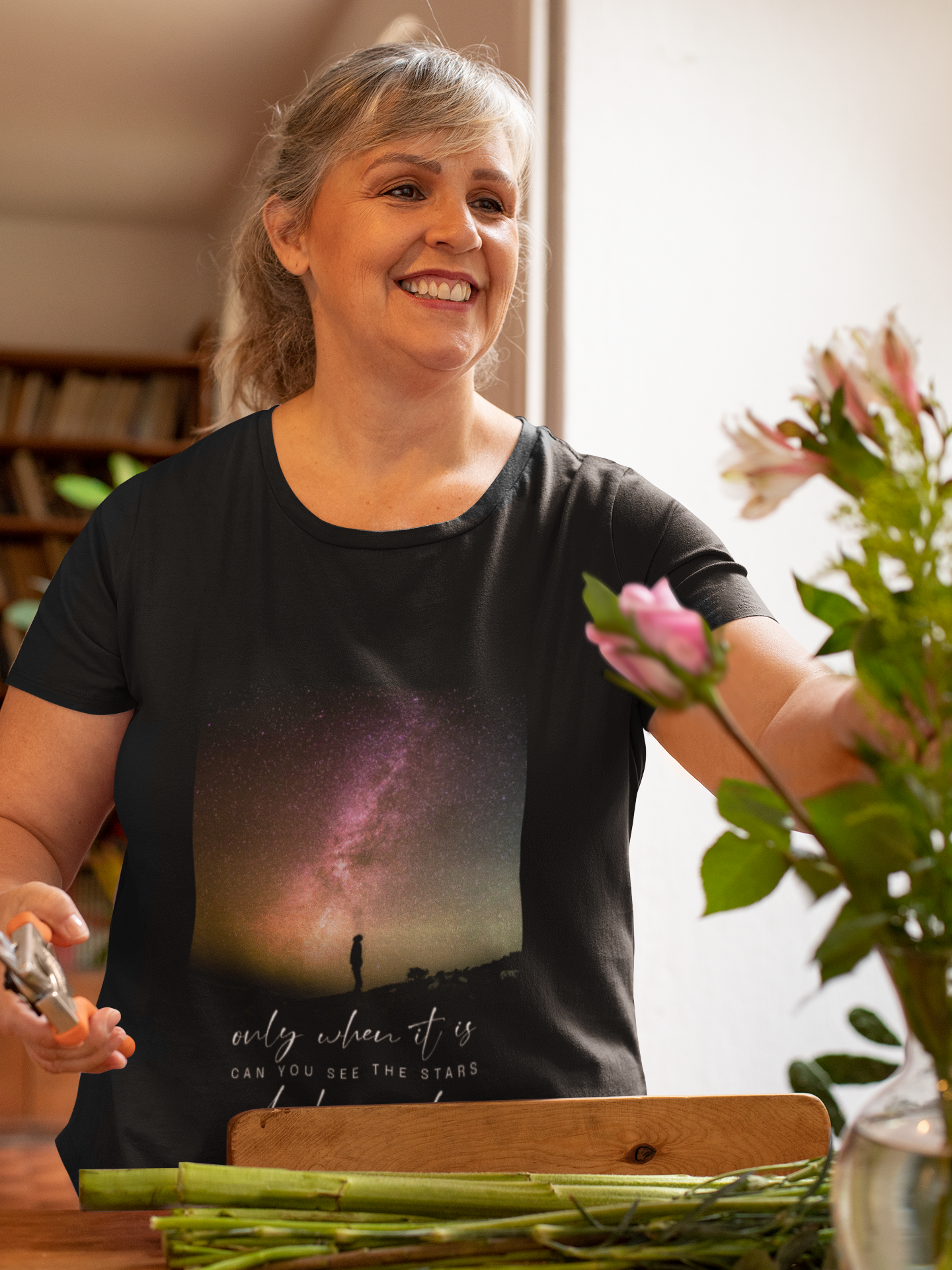 Only When It Is Dark Enough You Can See The Stars Unisex Graphic T-Shirt