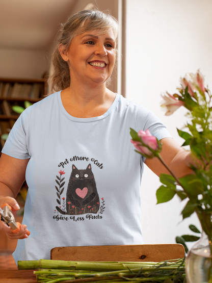 Pet More Cats Give Less F*cks Unisex T-Shirt