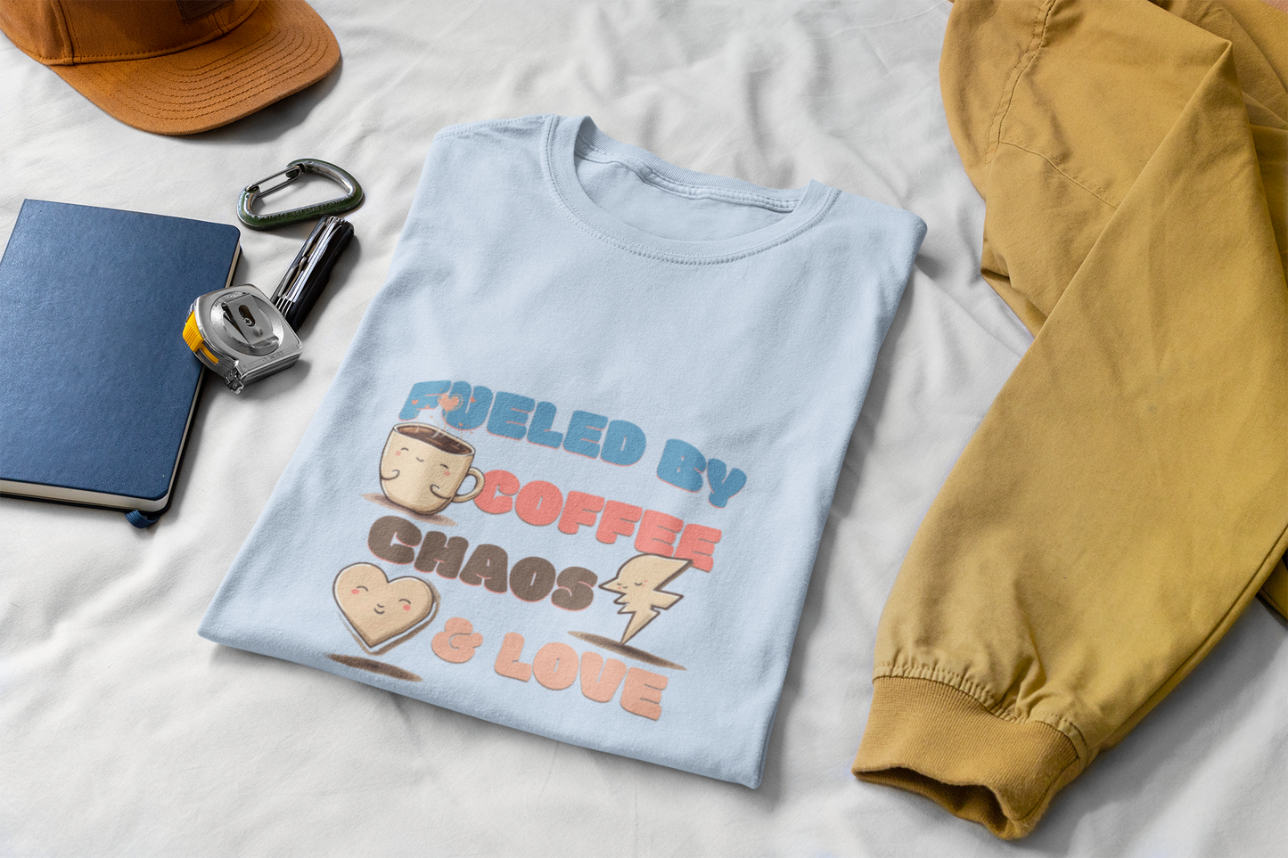 Fueled by Coffee Chaos & Love Unisex T-Shirt