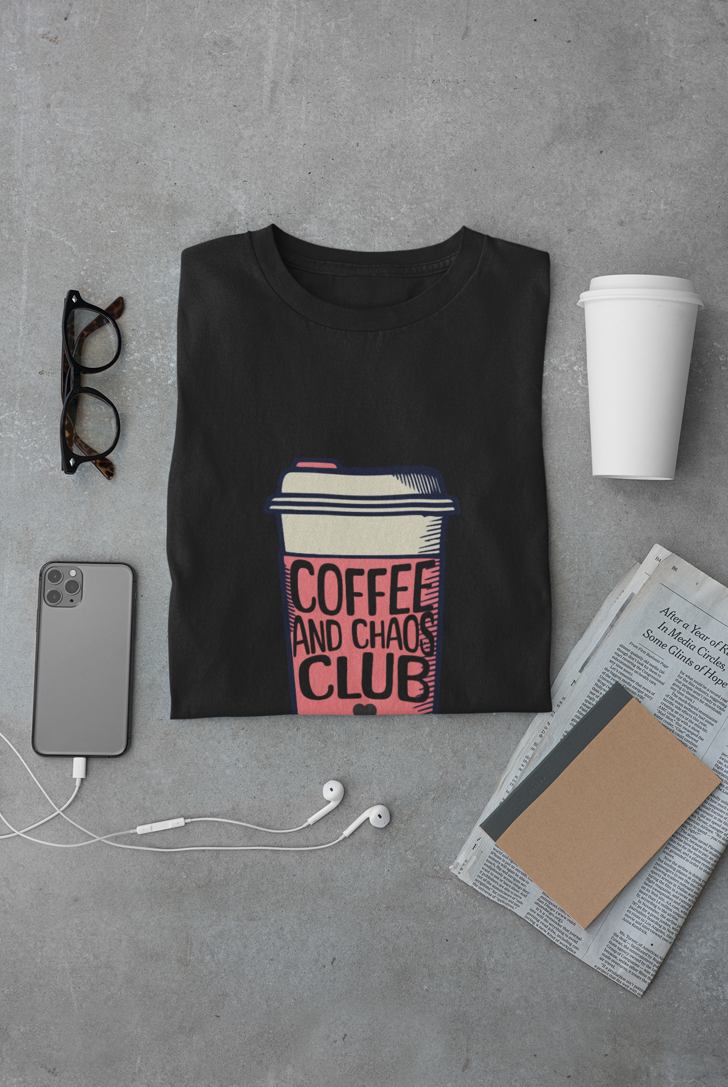Coffee and Chaos Club Unisex T-Shirt