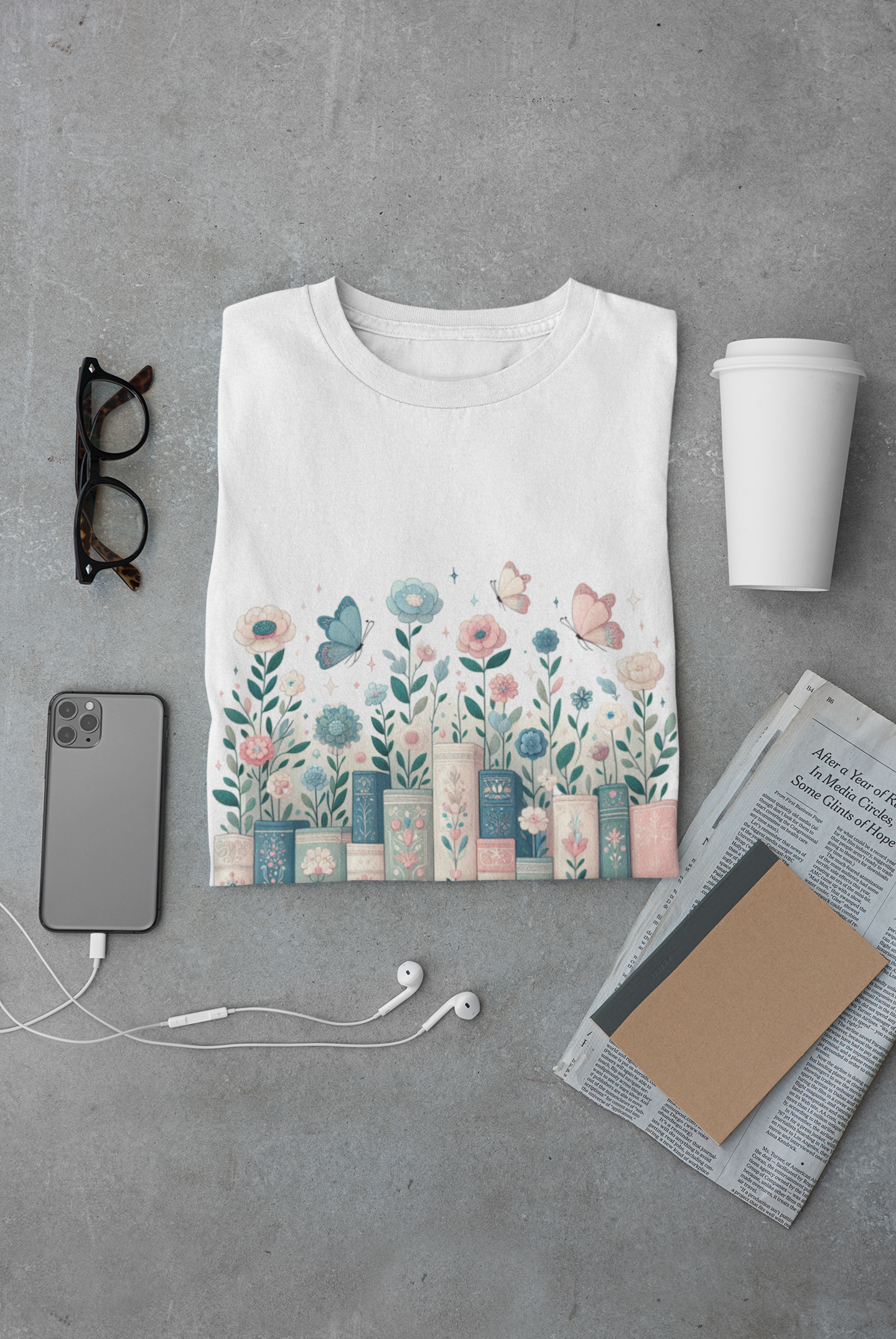 There's No Such Thing as Too Many Books Unisex Graphic T-Shirt
