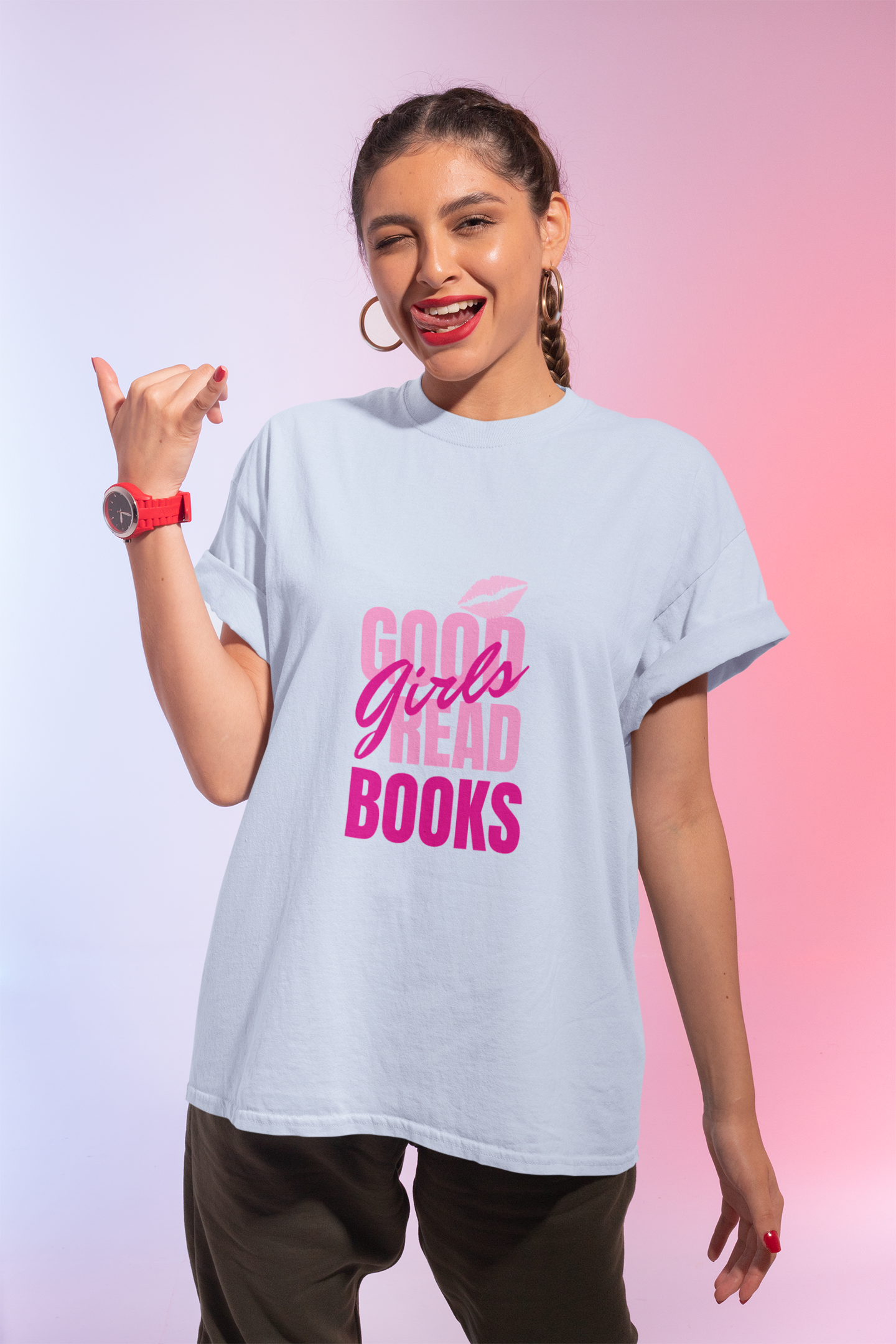 Good Girls Read Books Unisex Graphic T-Shirt