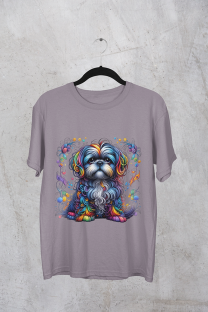 Colorful Shih Tzu Unisex Graphic T-Shirt