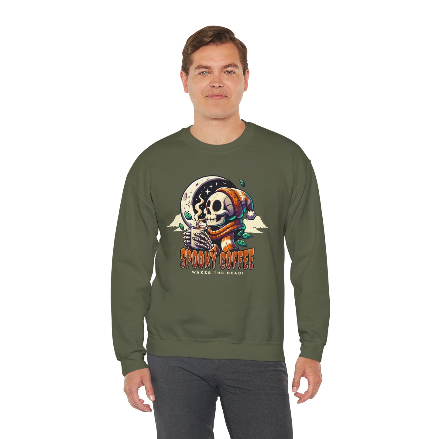 Spooky Coffee Crewneck Sweatshirt