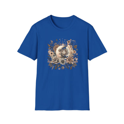 Boho Floral Moon Unisex Graphic T-Shirt