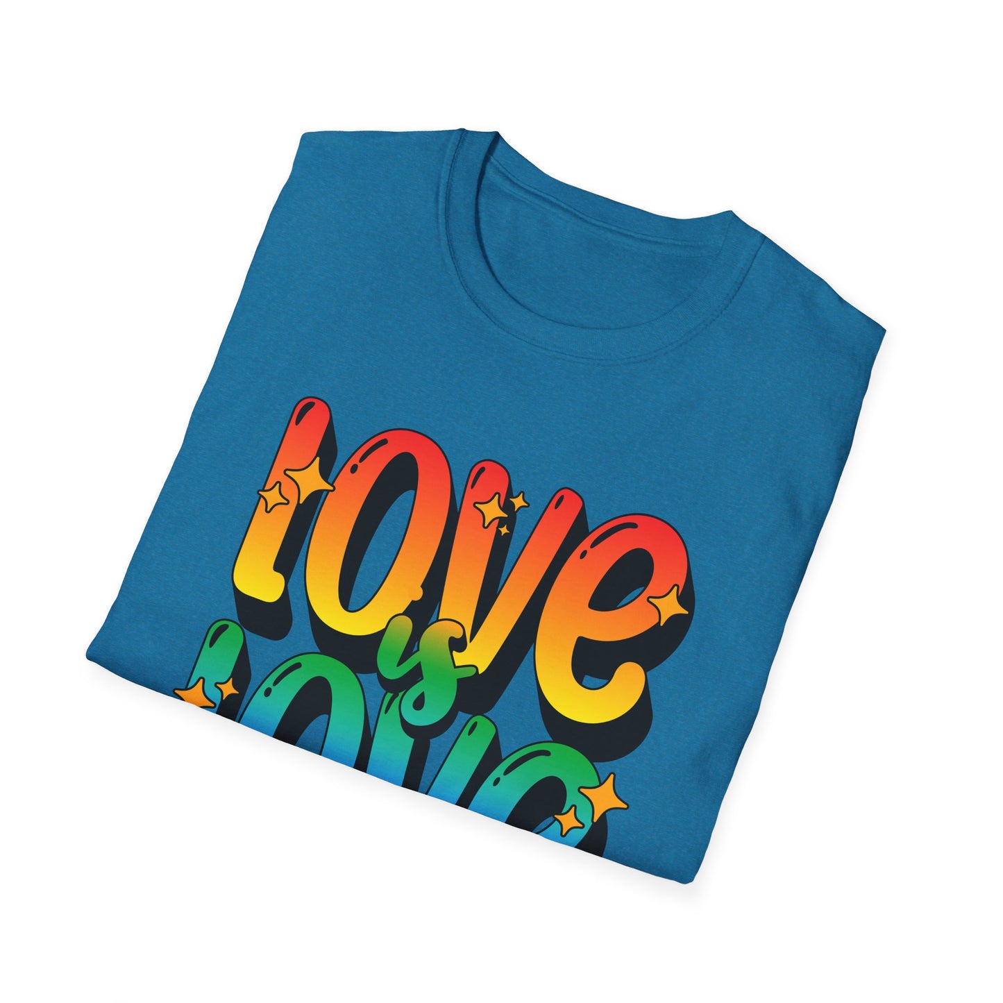 Love is Love Rainbow Unisex Graphic T-Shirt