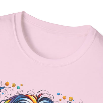 Colorful Shih Tzu Unisex Graphic T-Shirt