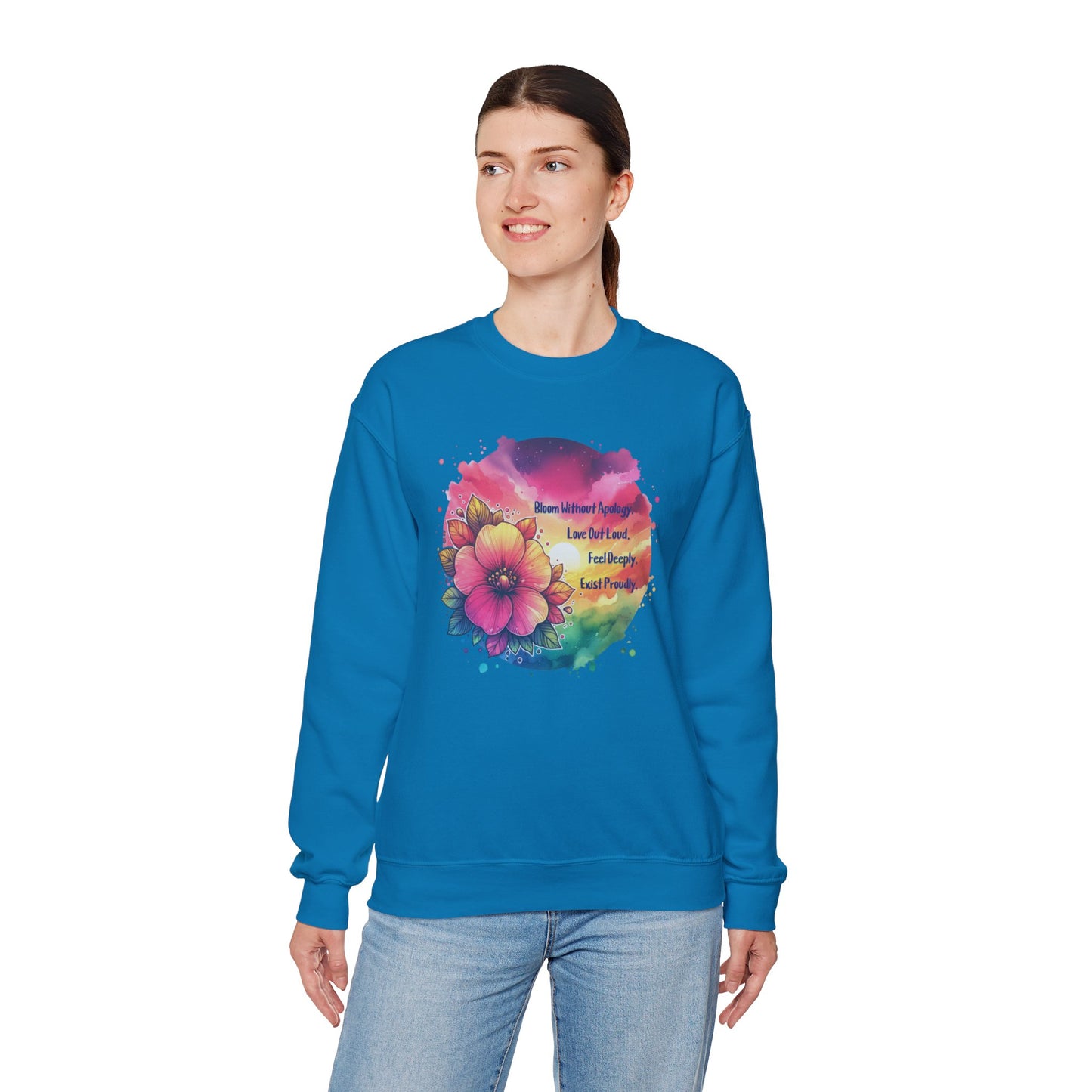 Bloom Without Apology Unisex Crewneck Sweatshirt