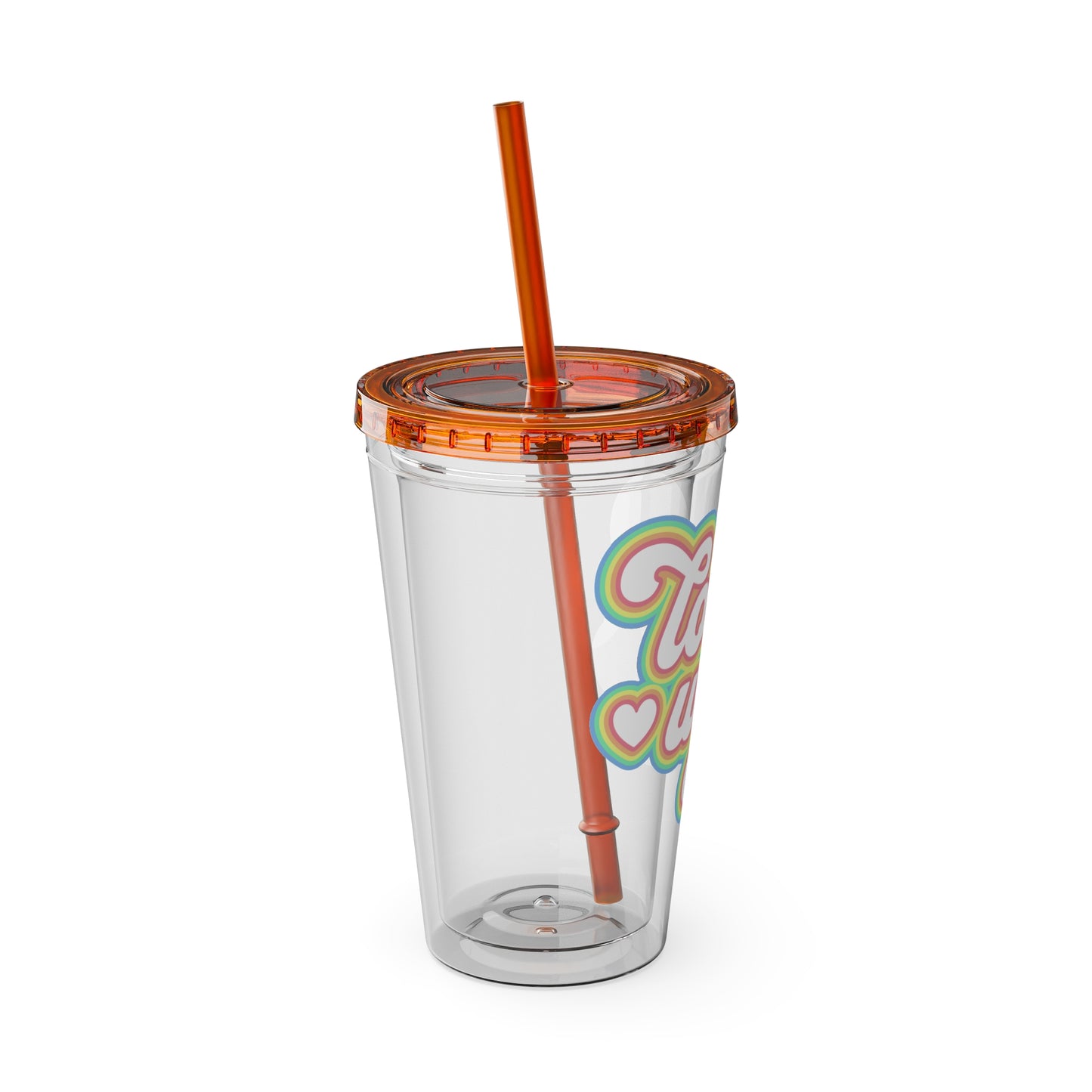 Love Wins 16oz. Insulated Tumbler with Straw