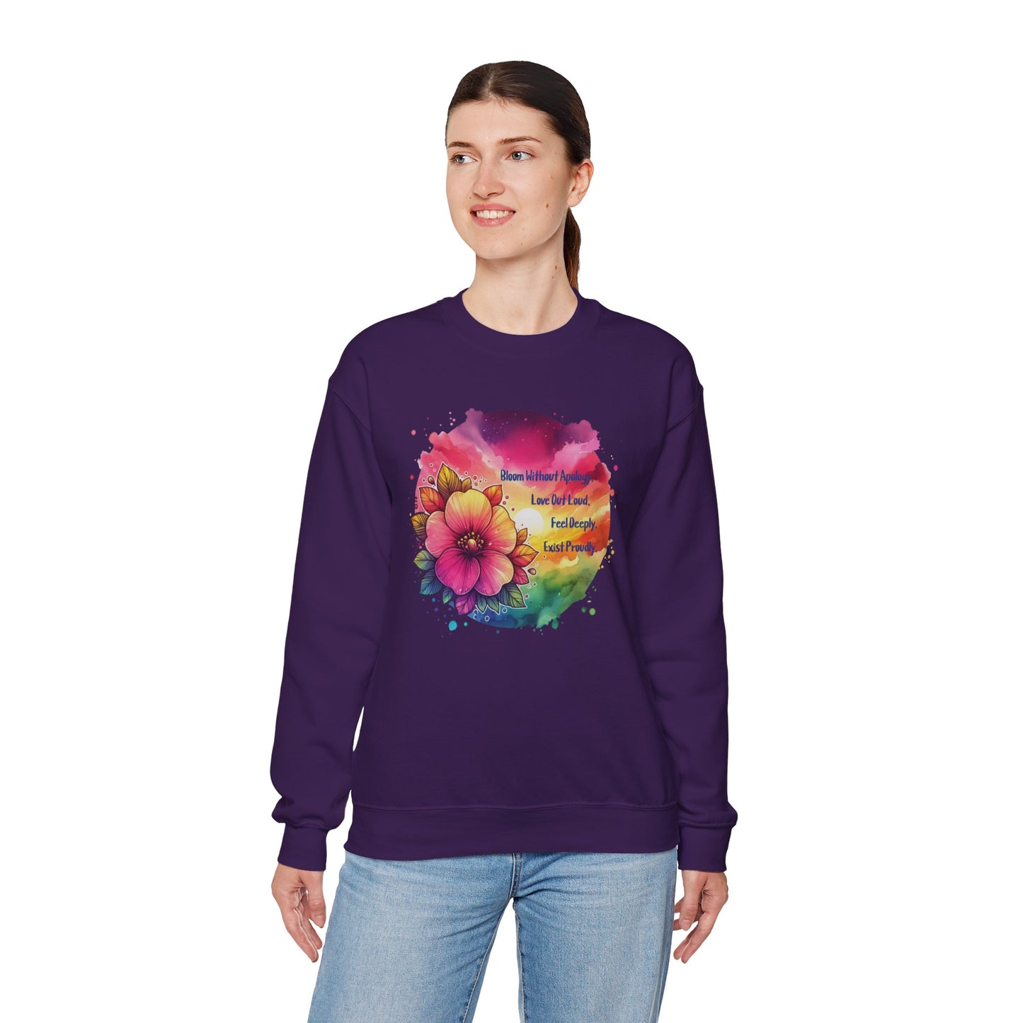 Bloom Without Apology Unisex Crewneck Sweatshirt