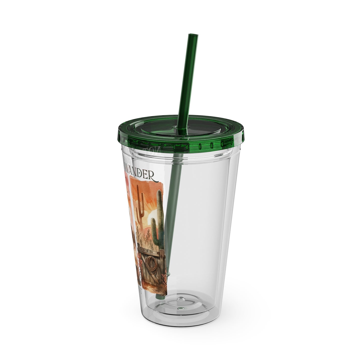 Not All Who Wander Are Lost 16oz Insulated Tumbler with Straw
